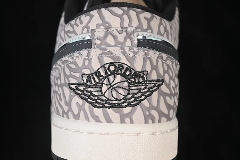 All categories Air Jordan Jordan series basketball shoes Air Jordan 1 Low Air Jordan 1 Low AJ1 Joe 1 white gray burst pattern low-top retro cultural basketball shoes IU2268-100